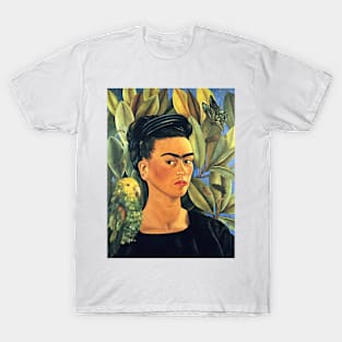 Frida Kahlo Self-Portrait with Bonito 1941 Art Print T-Shirt